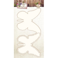 Billede: STUDIO LIGHT CARD SHAPE STENCIL CARDSHAPEHH06, Home & Happines, tegneskabelon til sommerfuglekort, førpris kr. 38,- nupris