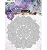 Billede: skæreskabelon doily, Studio Light Dies, JMA - Mandala, STENCILJMA12,
127x127mm
