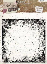 Billede: stempel juleindramning, STUDIO LIGHT STEMPEL A6 STAMPWD313, Winter Days, førpris kr. 68,- nupris
