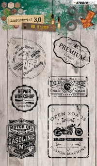 Billede: STUDIO LIGHT STEMPEL A6 STAMPIN318, stempeltekster til herrekort, førpris kr. 60,- nupris