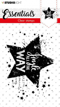 Billede: STUDIO LIGHT STEMPEL A7 STAMPSL392, stjerne med Jingle ALL THE WAY