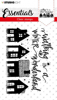 Billede: STUDIO LIGHT STEMPEL A7 STAMPSL393, Walking IN a WINTER Wonderland og 4 huse