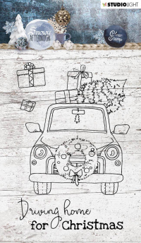 Billede: STUDIO LIGHT STEMPEL A6 STAMPSL397, Driving home for Christmas