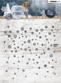 Billede: STUDIO LIGHT STEMPEL 14x14cm STAMPSL401, snekrystaller