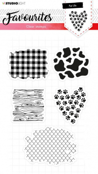 Billede: Studio Light Clearstamp STAMPSL422, A5, 5 forskellige mønstre