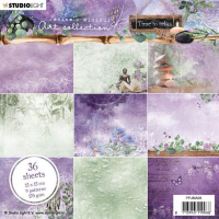 Billede: STUDIO LIGHT PAPER PAD 15x15cm PPJMA08 36 ARK, Jenines Mindful Art, Time to relax