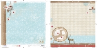 Billede: STUDIO LIGHT SCRAPBOOKING ARK 1 ARK 30,5x30,5CM SD02, dobbeltsidet, scandinavian winter, førpris kr. 8,- nupris