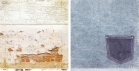 Billede: 1 ark STUDIO LIGHT SCRAPBOOKING ARK 30,5×30,5CM, SCRAPDEN04, DENIM SATURDAYS, førpris kr. 8,- nupris