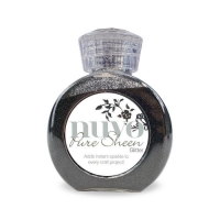Billede: Nuvo - Pure Sheen Glitter - Charcoal - 706n, 100 ml, førpris kr. 48,- nupris