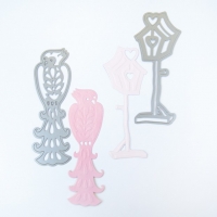 Billede: Tonic die, bird and bird house,12,5x4 cm og 12x5 cm, 574E, førpris kr. 99,- nupris
