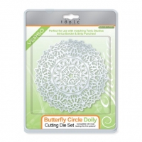 Billede: Tonic Die 581E, Butterfly Circle Doily, førpris kr. 180,- nupris