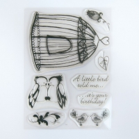 Billede: Tonic clear stamps watch the birdie set 1, 668E10,5x15cm