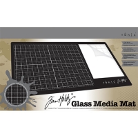 Billede: Tonic / Tim Holtz Glass Media Mat 1914E, 35,5x58,3cm, højre hånd, https://www.youtube.com/watch?v=QCZQ8WInZGg