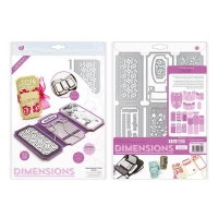 Billede: skæreskabelon Tonic Dies Legacy Keeper Wallet, 2394E, Lukket/samlet: 12x6cm