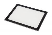 Billede: lysbord med 3 justerbare lysniveauer, Nellie Snellen Light Table 340x249x5,5mm, arbejdsareal 305x215mm, LED002, se video på https://www.youtube.com/watch?v=UYbVRSK2Lu8