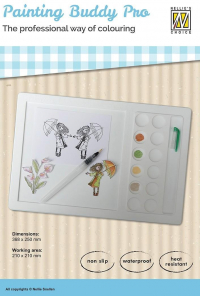 Billede: Nellie Snellen Painting Buddy Pro NPBP001
368x250mm - Arbejdsområde / Working area 230x210mm. Non slip, waterproof & heat resistant