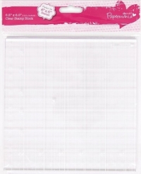 Billede: acrylblok 16.5 x 16.5 cm, papermania