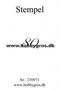 Billede: acrylstempel 80, 22x12mm, førpris kr. 12,00, nupris
