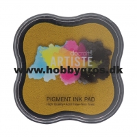 Billede: Stempelsværte Pigment Ink Dark Yellow 5x5cm
