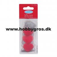 Billede: stempel me to you, bamse med hjerter, 50x100mm, docrafts