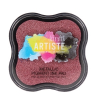 Billede: Stempelsværte Pigment Ink “Metallic Berry Red