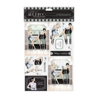 Billede: Udstanset 3D Pakning Art Deco (2 3D ark & 2 baggrundsark)