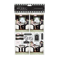 Billede: Udstanset 3D Pakning Art Deco (2 3D ark & 2 baggrundsark)