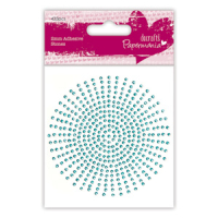 Billede: Selvklæbende Rhinsten 2mm Aqua 424 stk. førpris kr. 15,- nupris 