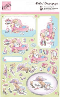 Billede: bamse i chaiselong, bamse til skoprøvning, Anita's udstanset 3d, ANT 169537, førpris kr. 10,- nupris