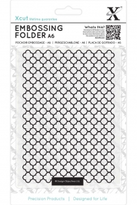 Billede: XCUT Embossingfolder A6, Moroccan Flower Tiles, XCU 515156