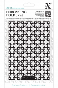 Billede: XCUT Embossingfolder A6, Moroccan Stars Tiles, XCU 515157, førpris kr. 35,- nupris