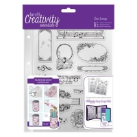 Billede: Papermania A5 Stempel sæt Musicality, i opbevaringslomme, DCE 907112, førpris kr. 90,- nupris
