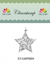 Billede: Dixi Craft Stempel STAMP0004, julestjerne filigran, førpris kr. 20,- nupris