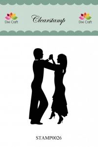 Billede: Dixi Craft Silhouette Stempel STAMP0026, 40mmx78mm, førpris kr. 20,00, nupris