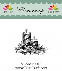 Billede: Dixi Craft Stempel STAMP0043, juledekoration, 5,5x4,5, førpris kr. 24,00, nupris