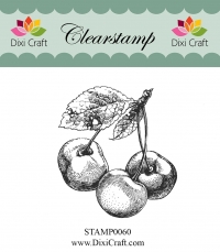 Billede: DIXI CRAFT STEMPEL kirsebær, STAMP0060, 5,4x6cm, førpris kr. 24,00, nupris