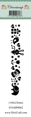 Billede: DIXI CRAFT STEMPEL STAMP0062, gave, babydyr m.m., førpris kr. 28,00, nupris