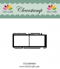 Billede: DIXI CRAFT STEMPEL Filmstrimmel, 5,7x2,6cm, STAMP0065, førpris kr. 24,00, nupris