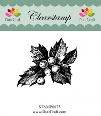 Billede: DIXI CRAFT STEMPEL STAMP0075, kristtjørn, 4x6,3 cm, førpris kr. 24,00, nupris