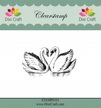 Billede: DIXI CRAFT CLEARSTAMP “Swans” STAMP0101, 5,9x3,3cm