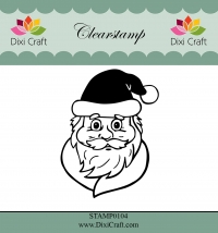 Billede: DIXI CRAFT CLEARSTAMP “Santa Claus” STAMP0104, 4,7x6,2cm