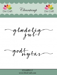 Billede: DIXI CRAFT CLEARSTAMP “Dansk Tekst 4” STAMP0115, Biggest: 9,7x2,5cm