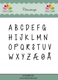 Billede: DIXI CRAFT CLEARSTAMP STAMP0128, Alfabet store bogstaver, A: 1,2x0,7cm