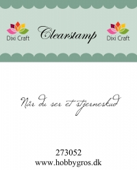 Billede: Dixi Craft Stempel, Når du ser et stjerneskud
