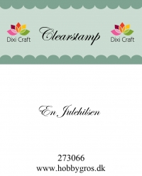 Billede: Dixi Craft Stempel, En Julehilsen