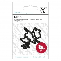 Billede: skæreskabelon lille fugl, XCUT MINI DIES “Robin, 504004, førpris kr. 24,00, nupris
