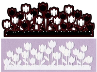 Billede: Crafts-Too Cut/Emb dies “CTDI7013?, 13x5cm, blomster