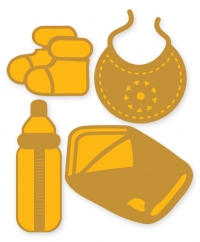 Billede: PressCut Die Cut/Emb “Baby Bottle etc