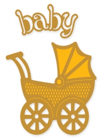 Billede: PressCut Die Cut/Emb “Baby Pram