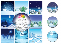 Billede: DIXI CRAFT EPOXY TOPPERS 9X9CM 10 ENS ARK EPT005, punches eller skæres ud, så de matcher p290901 & p290902, (epoxy stickers)